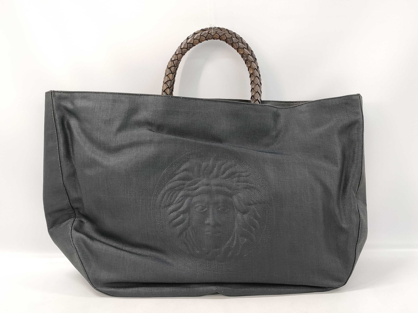 VERSACE GIANNI VERSACE Medusa Braided Handle Tote Bag Handbag