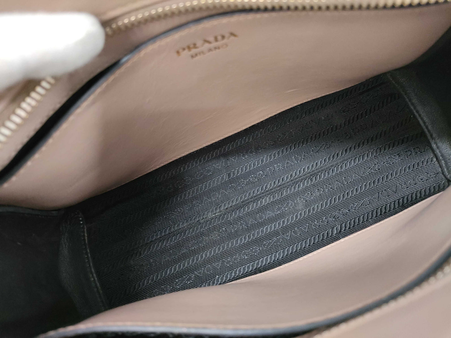 PRADA 1BH043 Saffiano Leather Esplanade Shoulder Bag