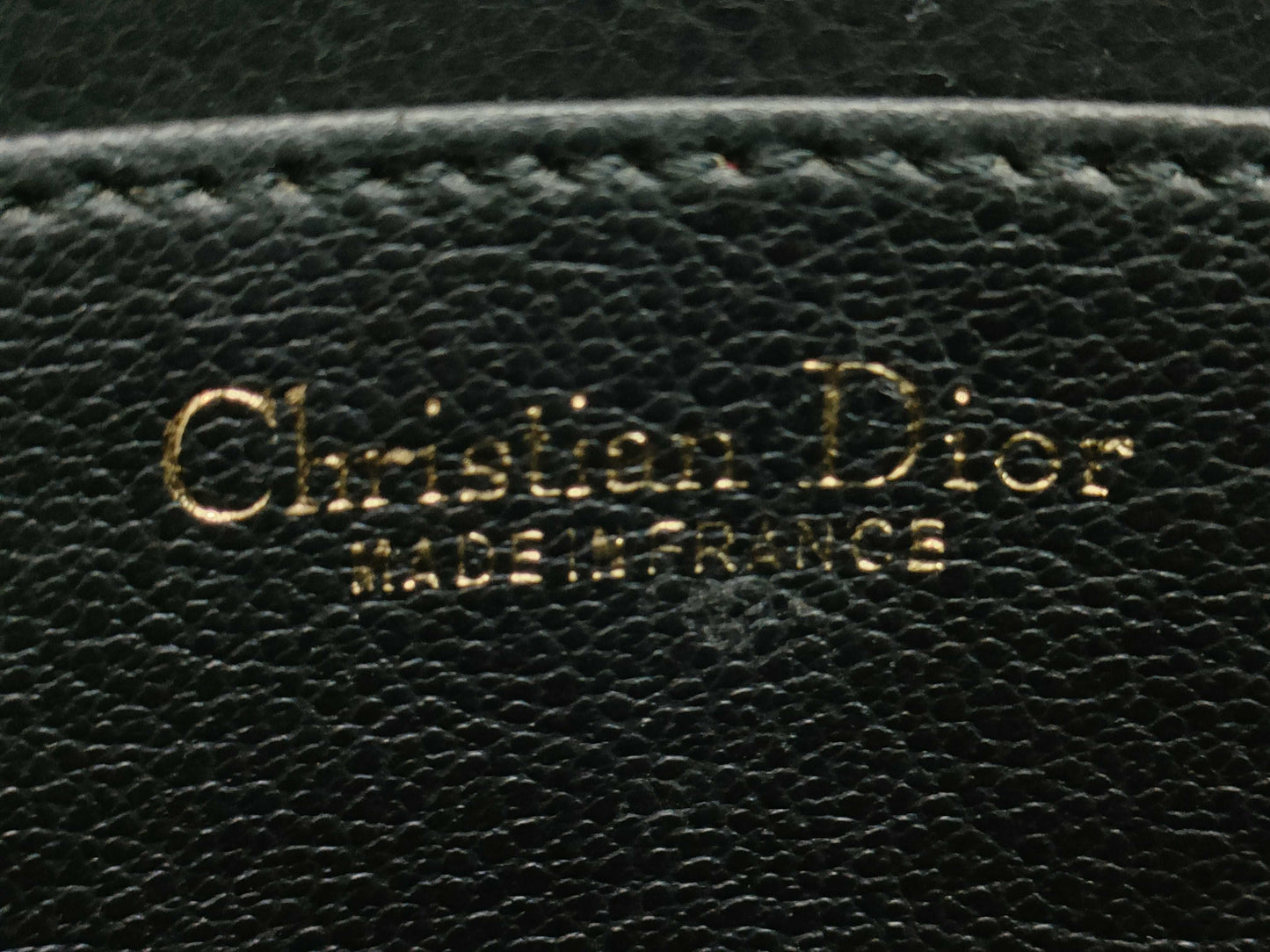 Dior logo plate shoulder bag