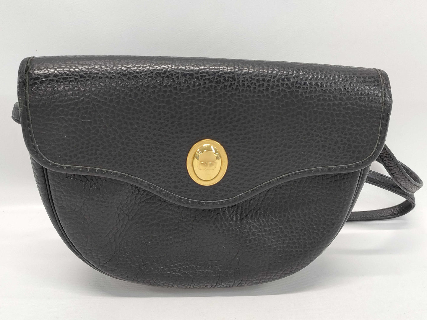 Dior logo plate shoulder bag