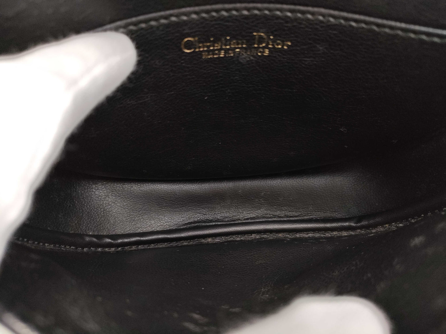Dior logo plate shoulder bag