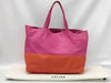 CELINE Horizontal Cabas Two-Tone Tote Bag