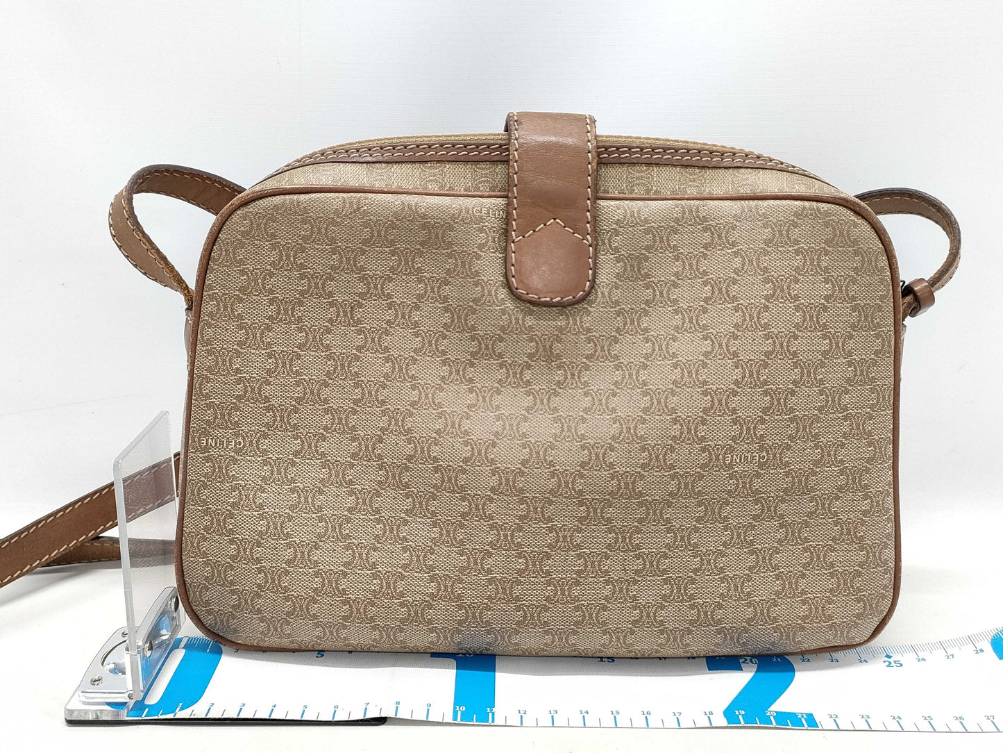 CELINE Macadam PVC Triomphe Shoulder Bag