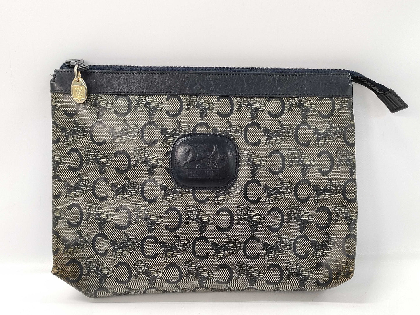 CELINE Carriage C Macadam Second Bag PVC Clutch Bag Second Bag