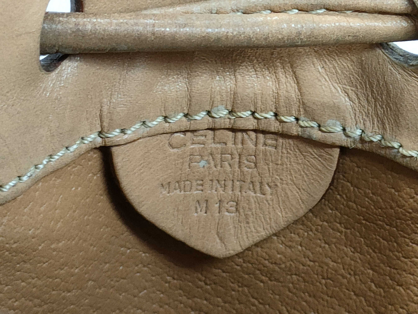 CELINE Macadam PVC Bucket Shoulder Bag with Drawstring Pouch