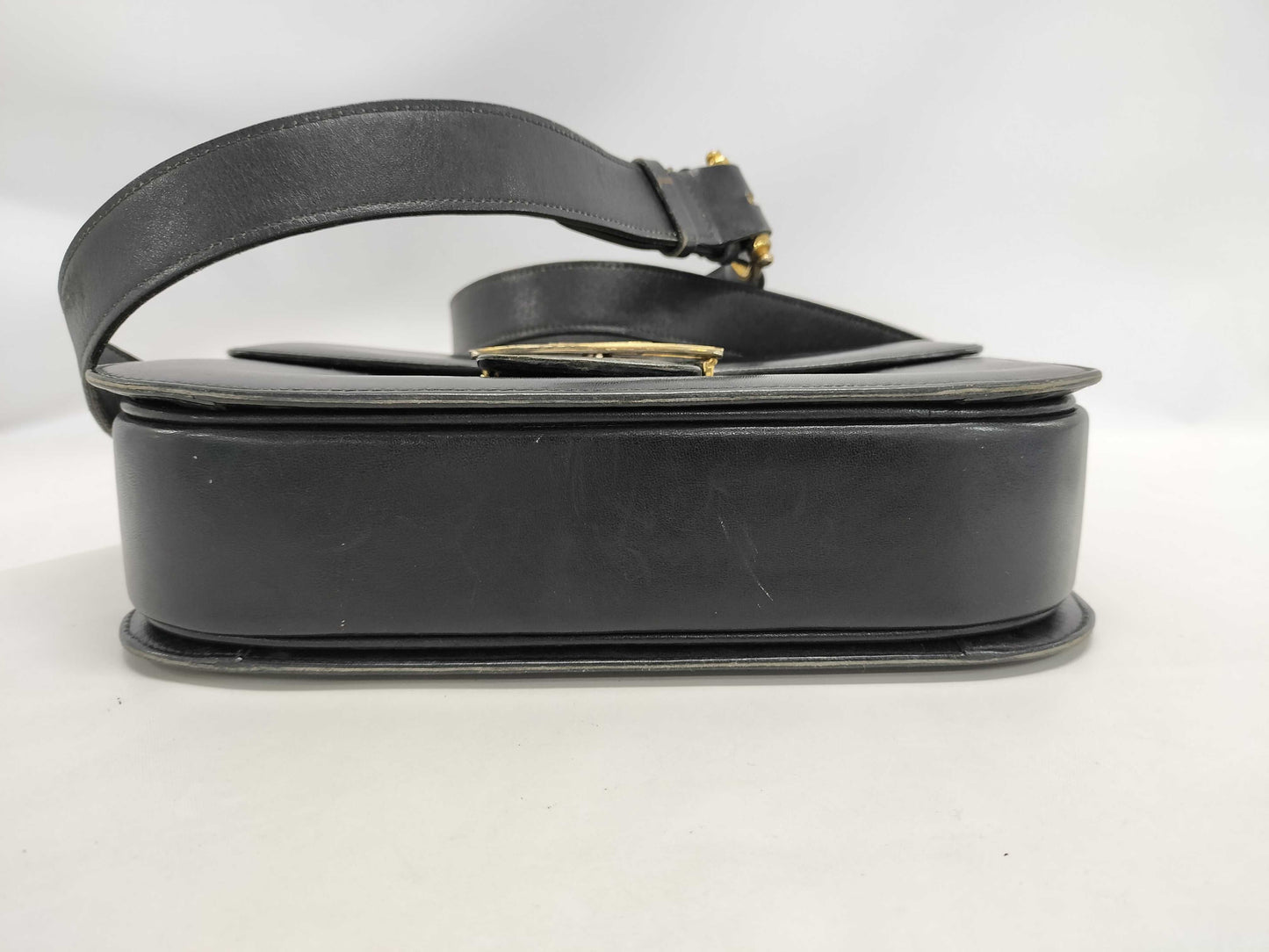 CELINE Carriage Hardware Leather Shoulder Bag