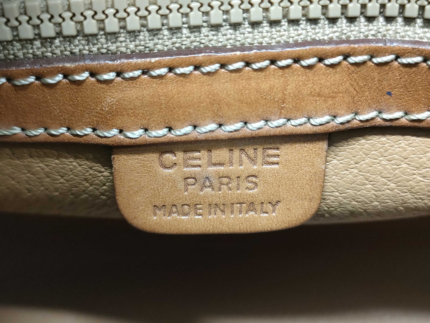 CELINE Macadam PVC Triomphe Drum Handbag