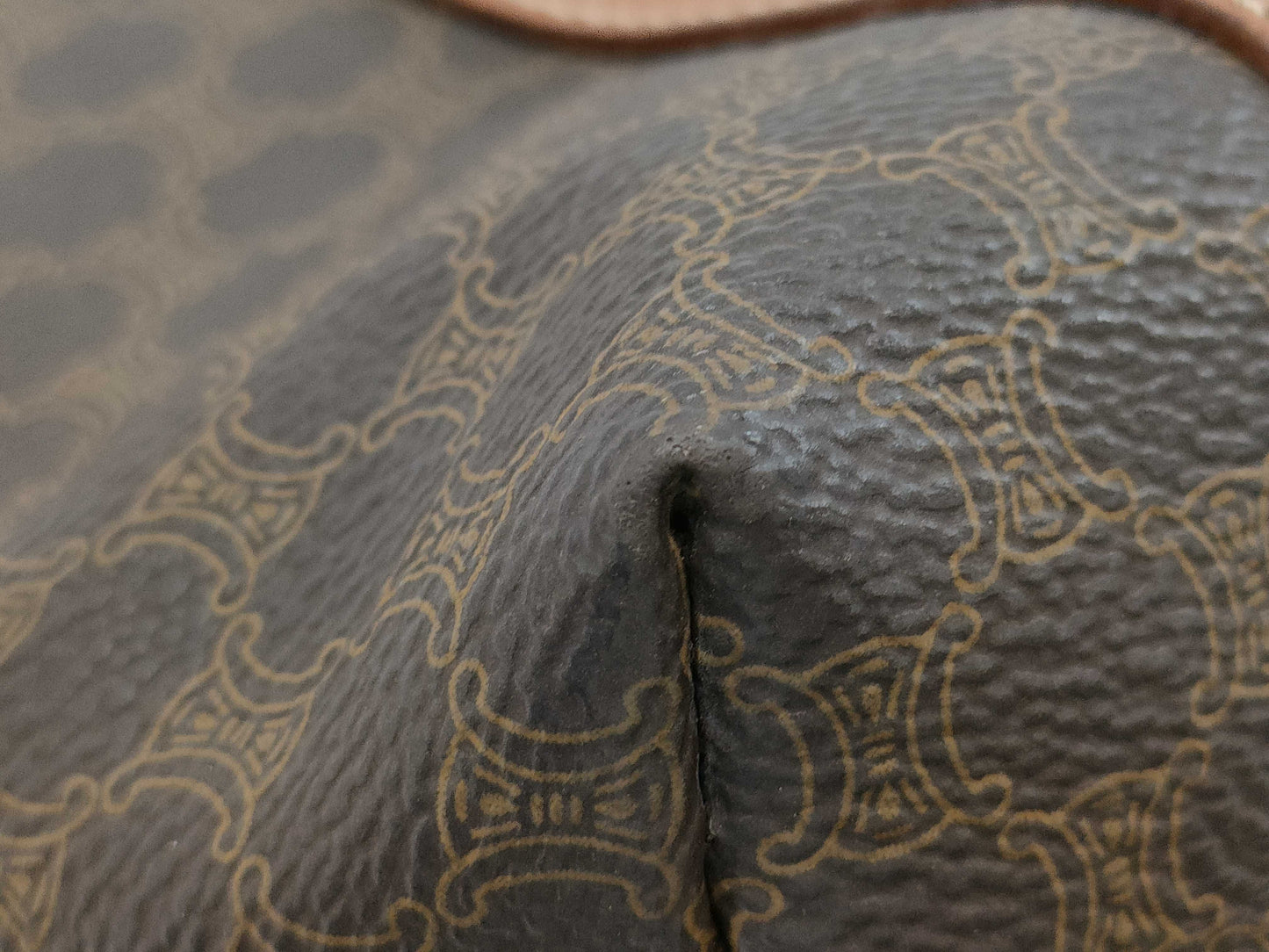 CELINE Macadam PVC Triomphe Shoulder Bag Tote Bag