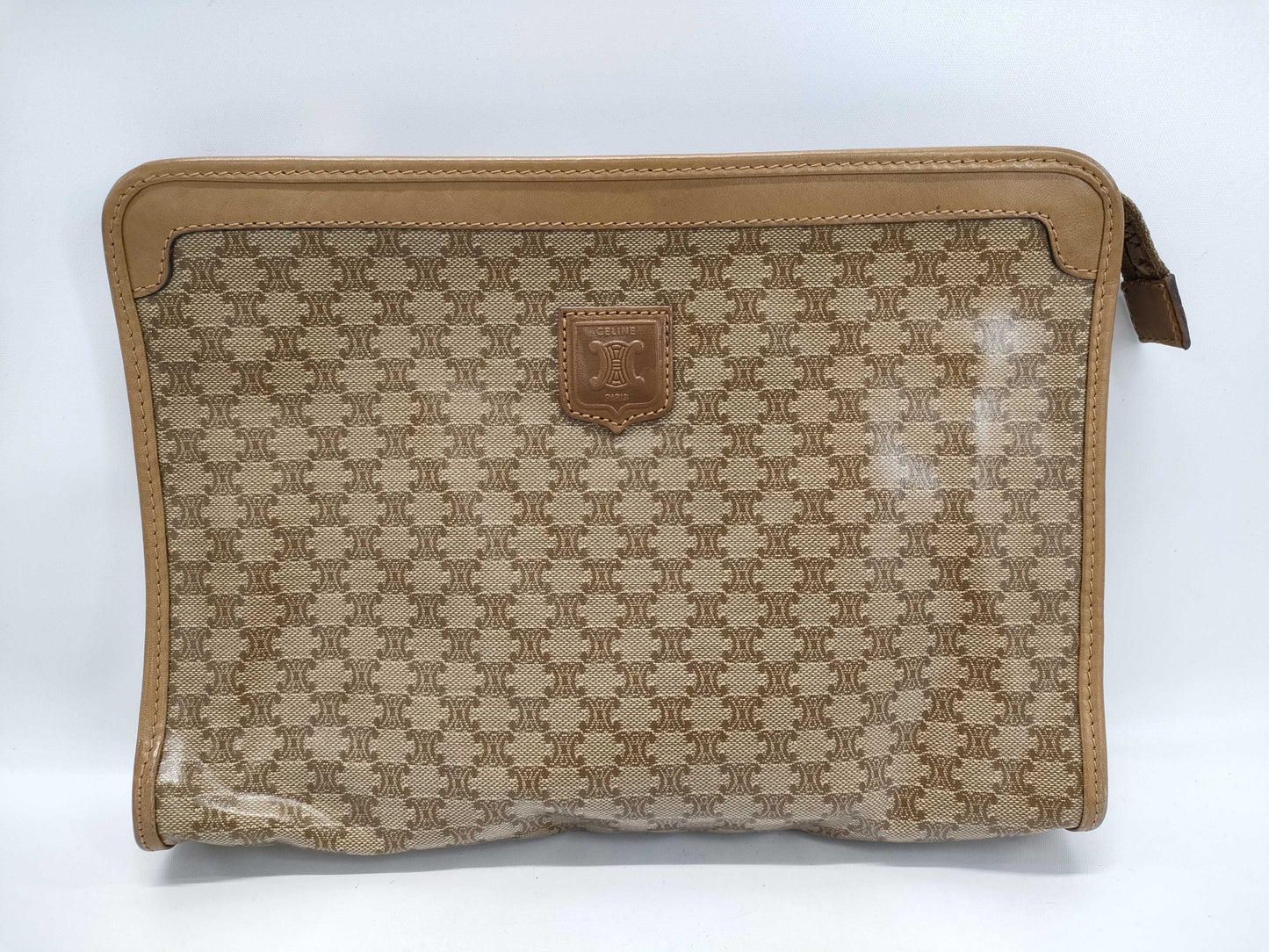 CELINE Macadam PVC Triomphe Clutch Bag Second Bag