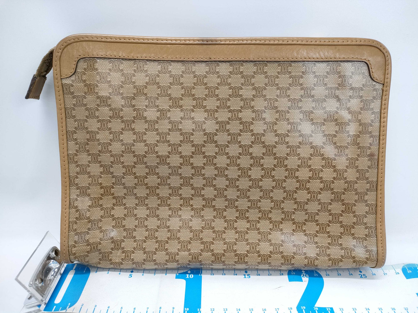 CELINE Macadam PVC Triomphe Clutch Bag Second Bag