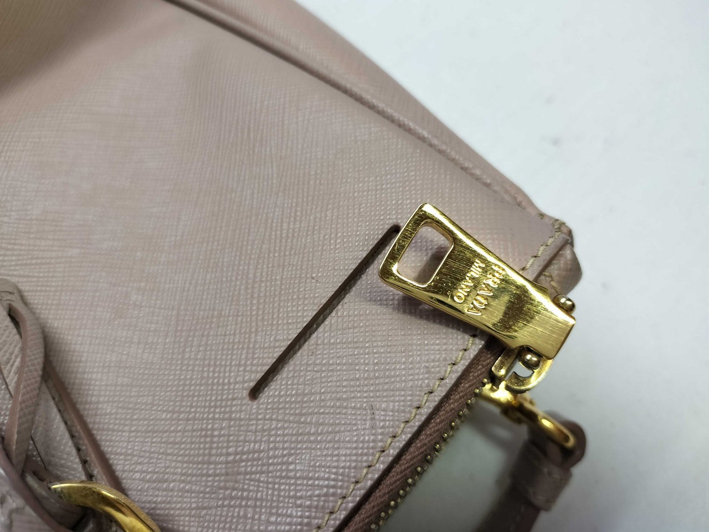 PRADA SG-Prada Saffiano Lux Purple Handbag Leather Pink Handbag