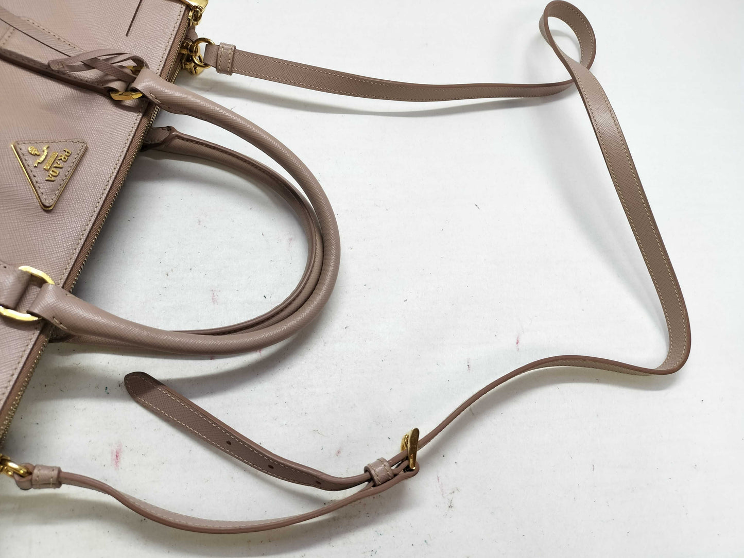 PRADA SG-Prada Saffiano Lux Purple Handbag Leather Pink Handbag