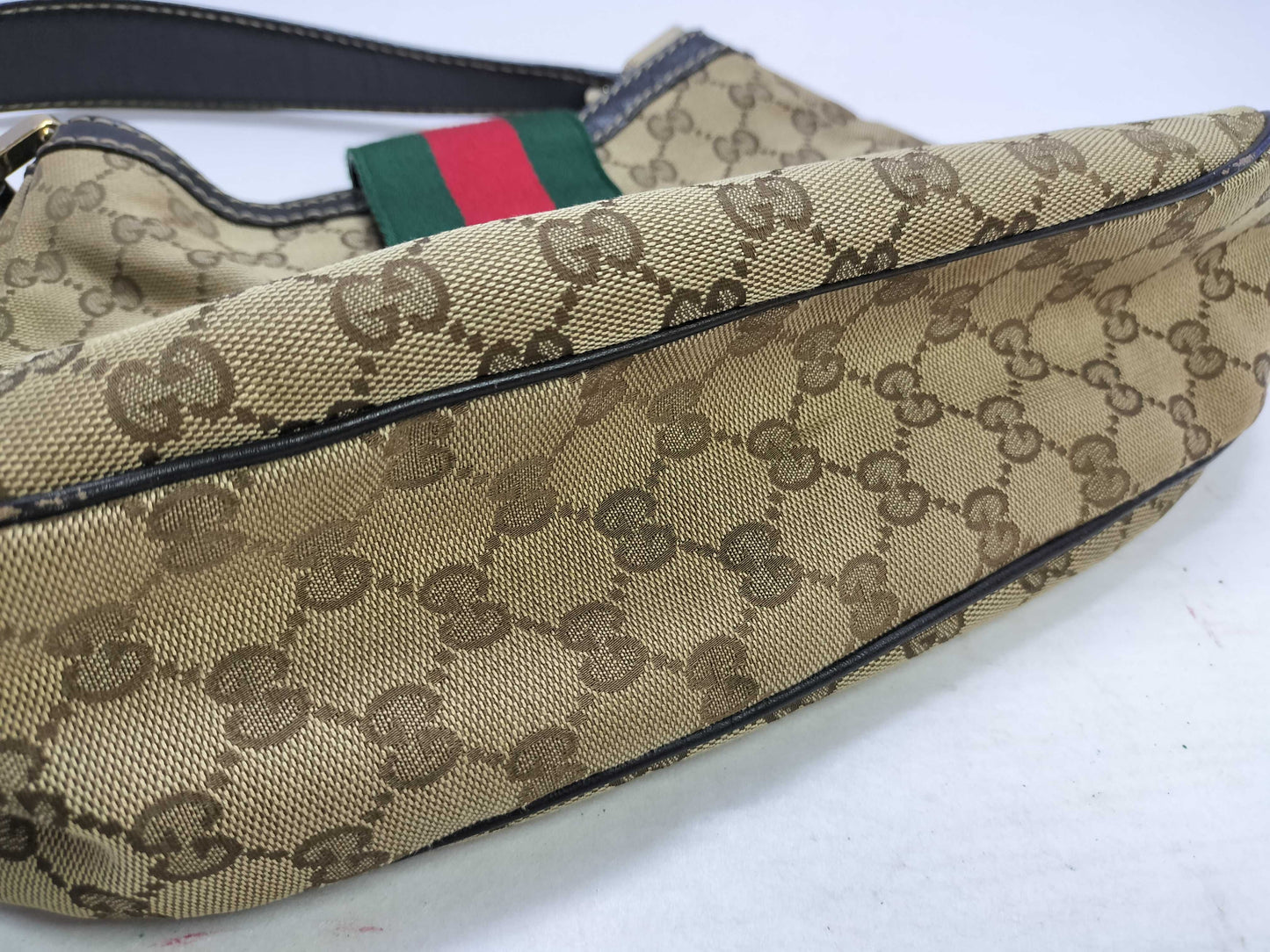GUCCI GG Canvas SG-Gucci GG Canvas Sherry Line Shoulder Bag Beige 233608 Shoulder Bag