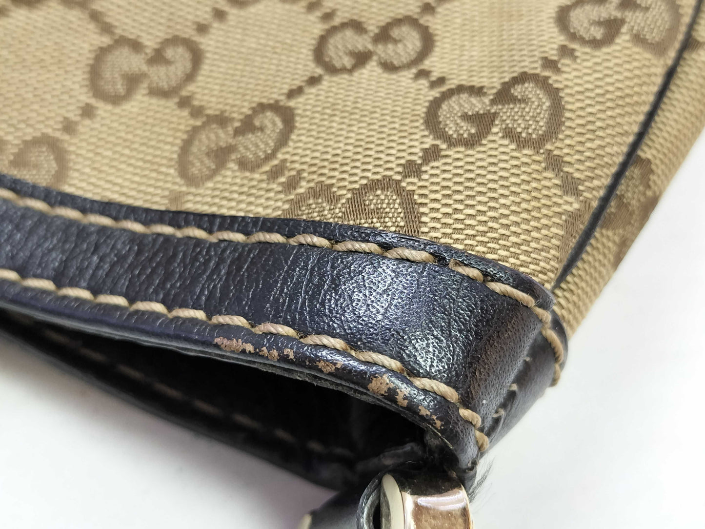 GUCCI GG Canvas SG-Gucci GG Canvas Sherry Line Shoulder Bag Beige 233608 Shoulder Bag