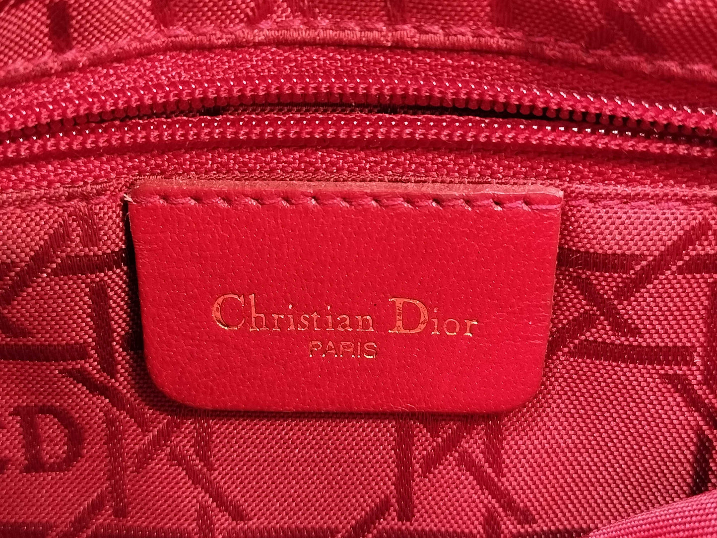 Dior Lady Dior PH-Lady Dior Cotton Hand Bag 23cm