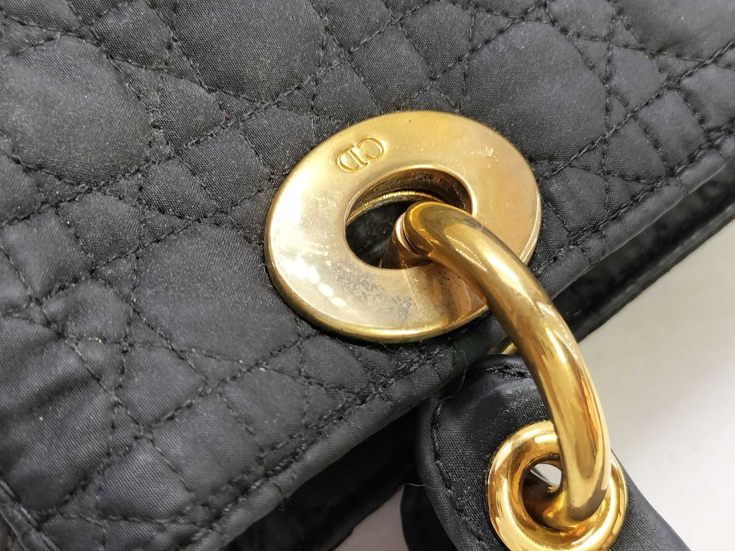 Dior Lady Dior PH-Lady Dior Cotton Hand Bag 23cm
