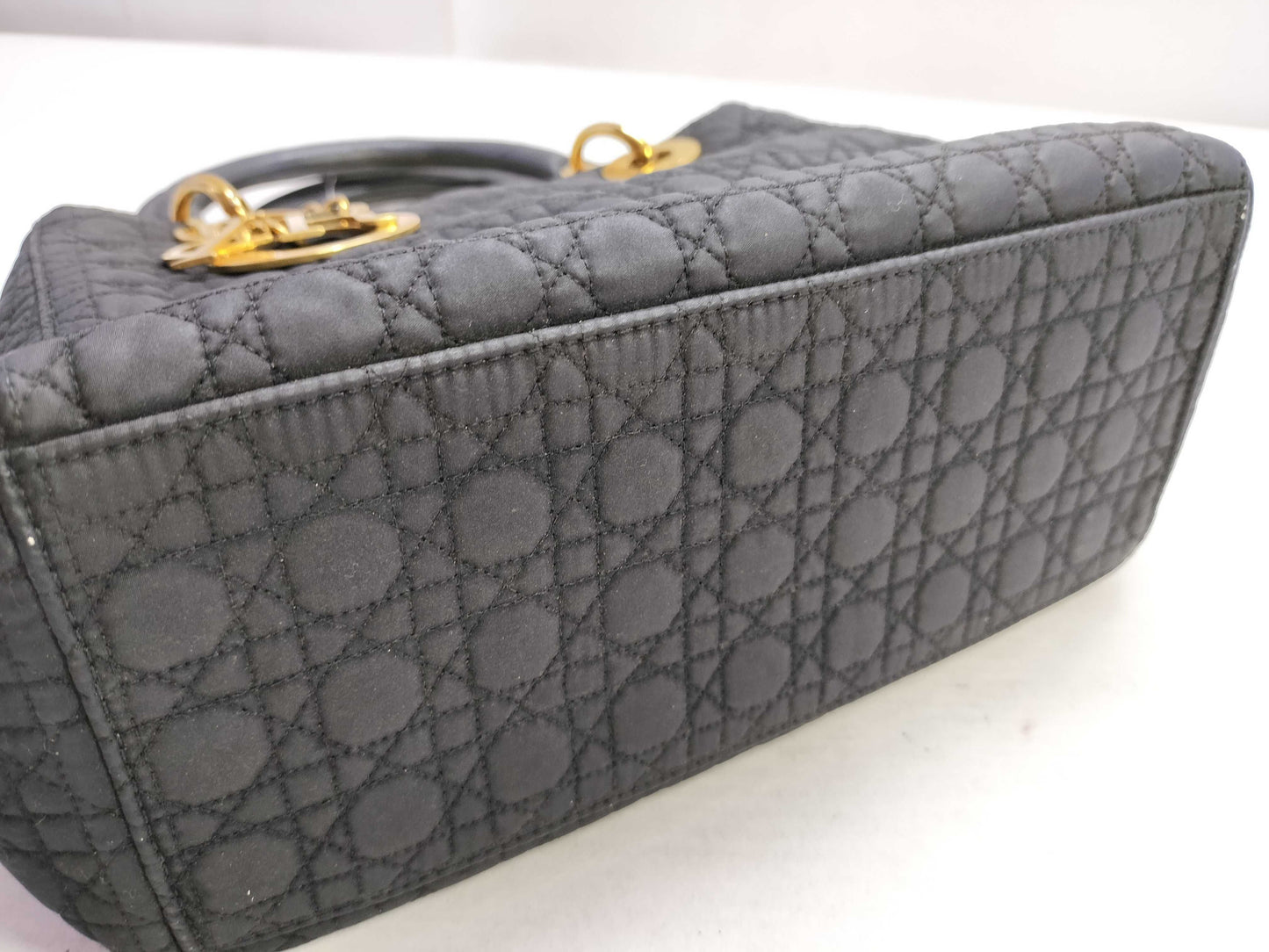 Dior Lady Dior PH-Lady Dior Cotton Hand Bag 23cm