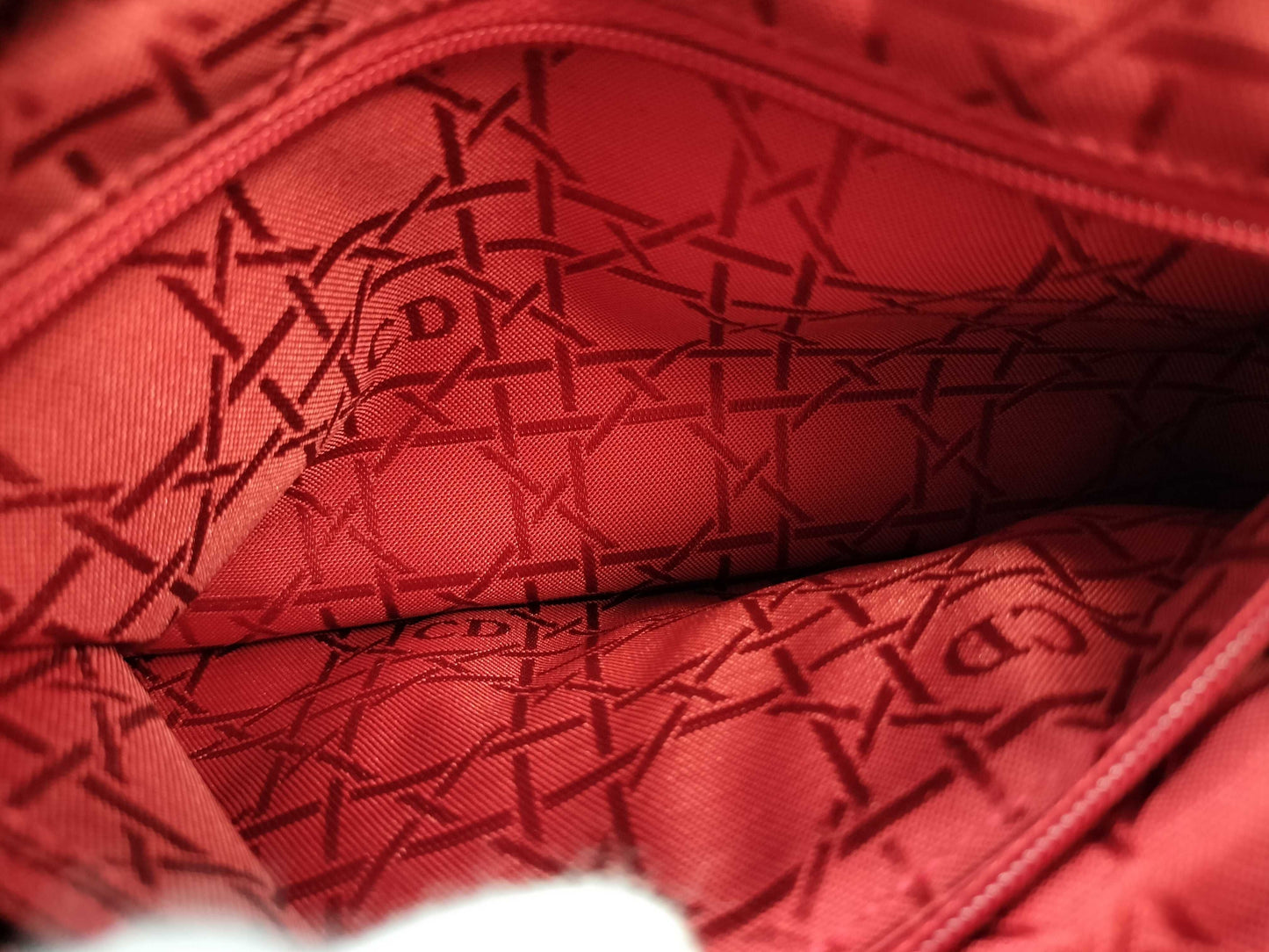Dior Lady Dior PH-Lady Dior Cotton Hand Bag 23cm