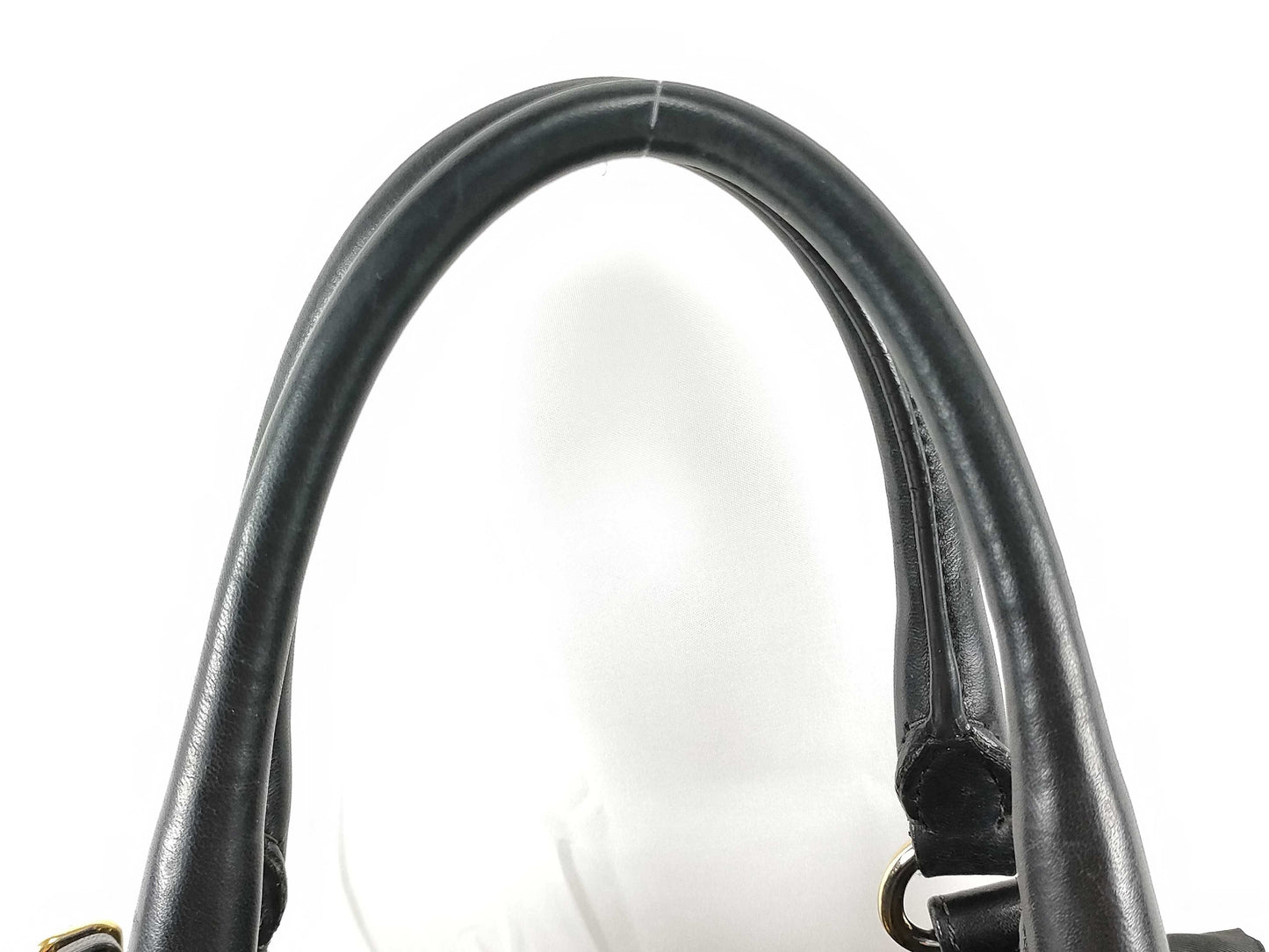 PRADA ID-Prada Canvas Vintage Black Totebag Handbag