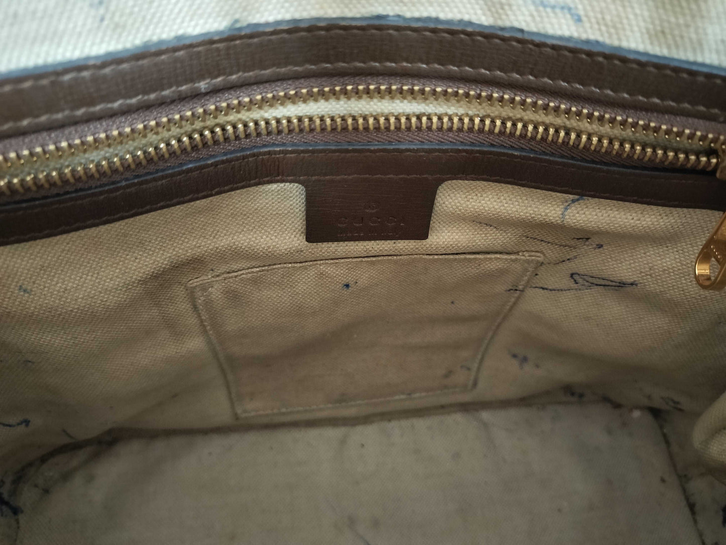 GUCCI GG Supreme ID-Gucci GG Supreme Horse Bits PVC & Leather 2-Way Handbag 620850 525040 With Handbag