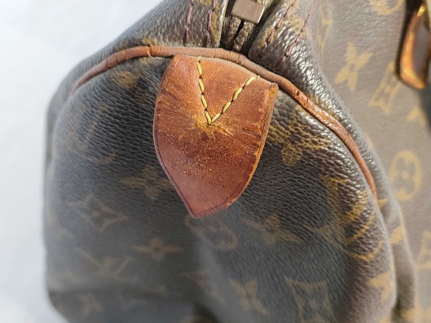 LOUIS VUITTON M41526 Monogram Louis Vuitton Monogram Speedy 30 M41526 SP0906 Brown Handbag
