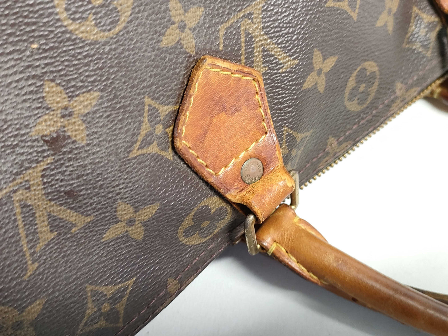 LOUIS VUITTON M41526 Monogram Louis Vuitton Monogram Speedy 30 M41526 SP0906 Brown Handbag