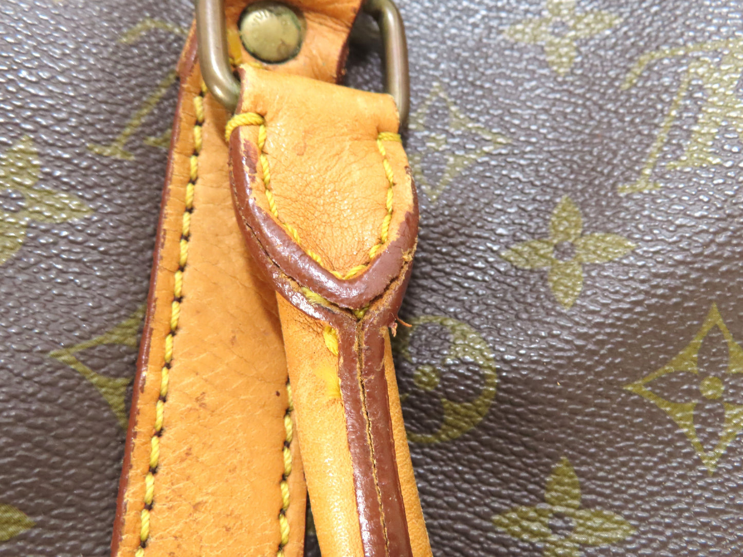 LOUIS VUITTON Monogram Keepall 55 M41424 Brown Boston Bag