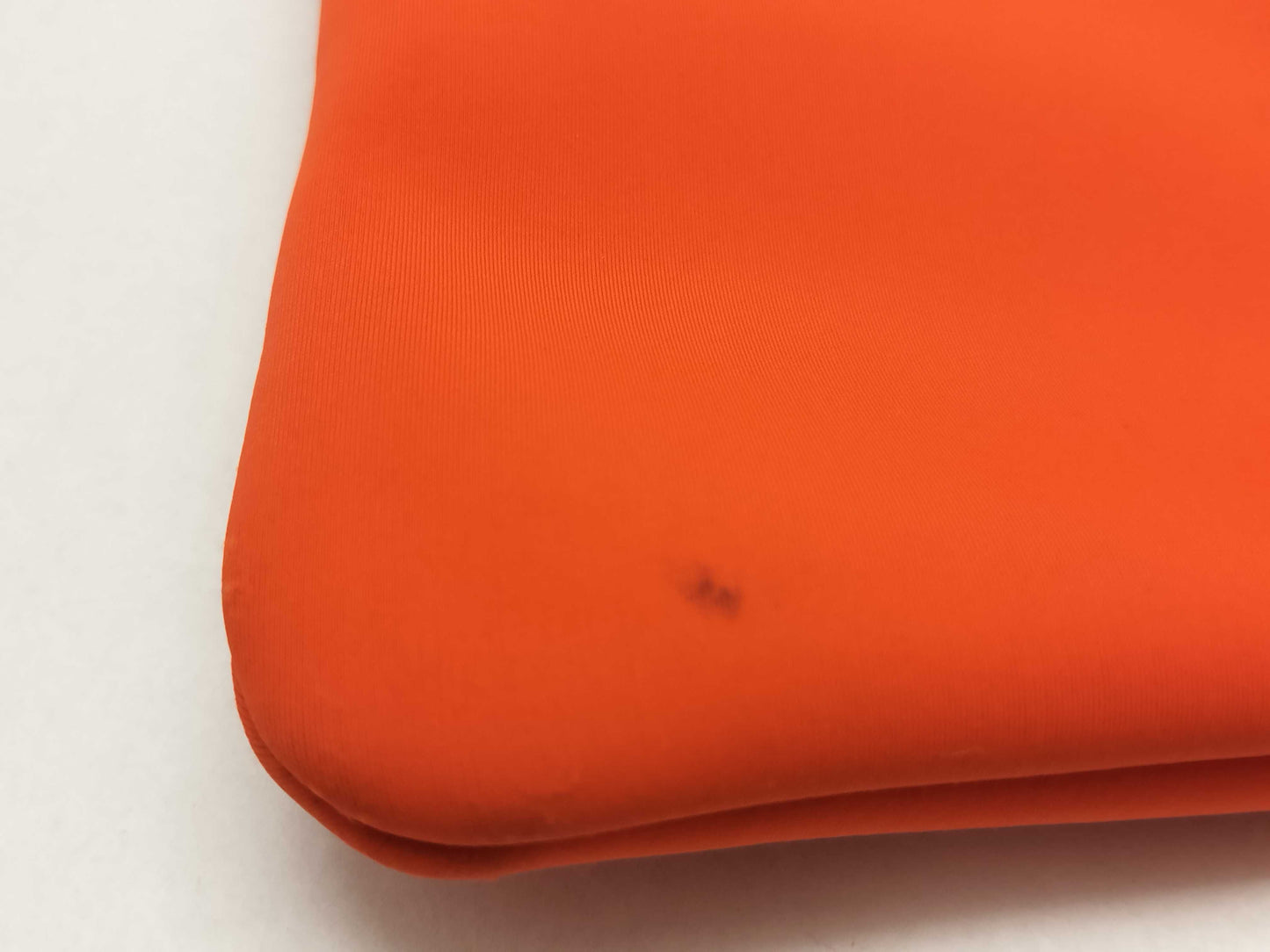 HERMES Truss Flat Neoban Polyamide Pouch Orange Clutch Bag