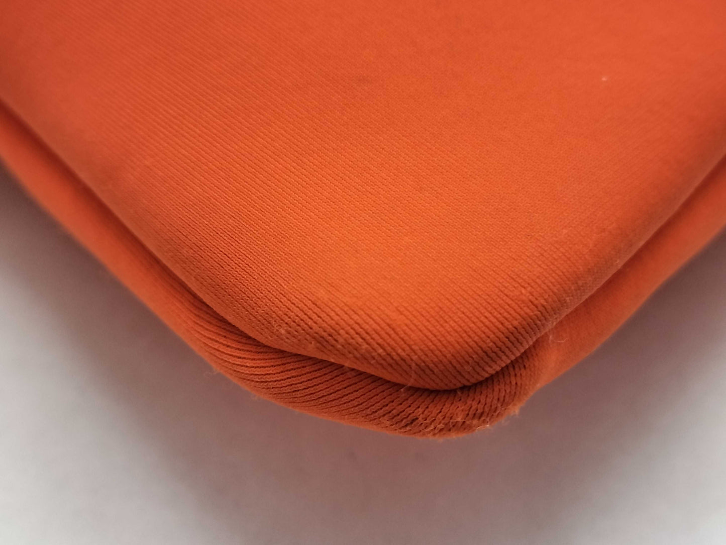 HERMES Truss Flat Neoban Polyamide Pouch Orange Clutch Bag