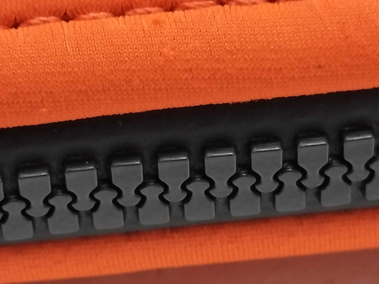 HERMES Truss Flat Neoban Polyamide Pouch Orange Clutch Bag
