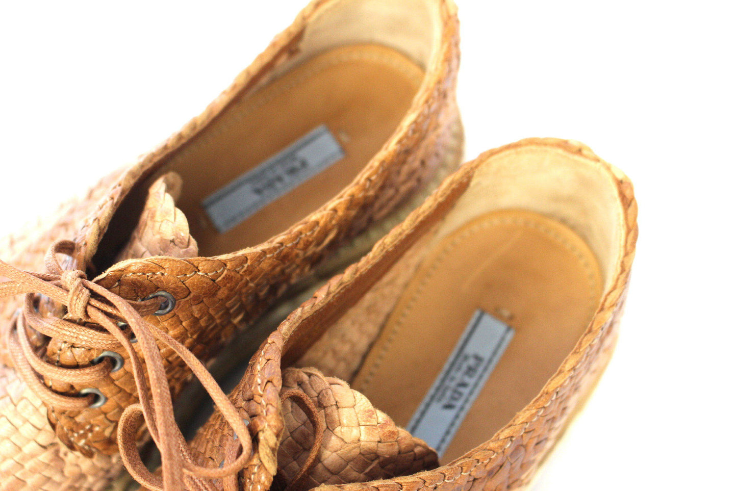 PRADA Prada platform shoes, women's size 35 loafers
