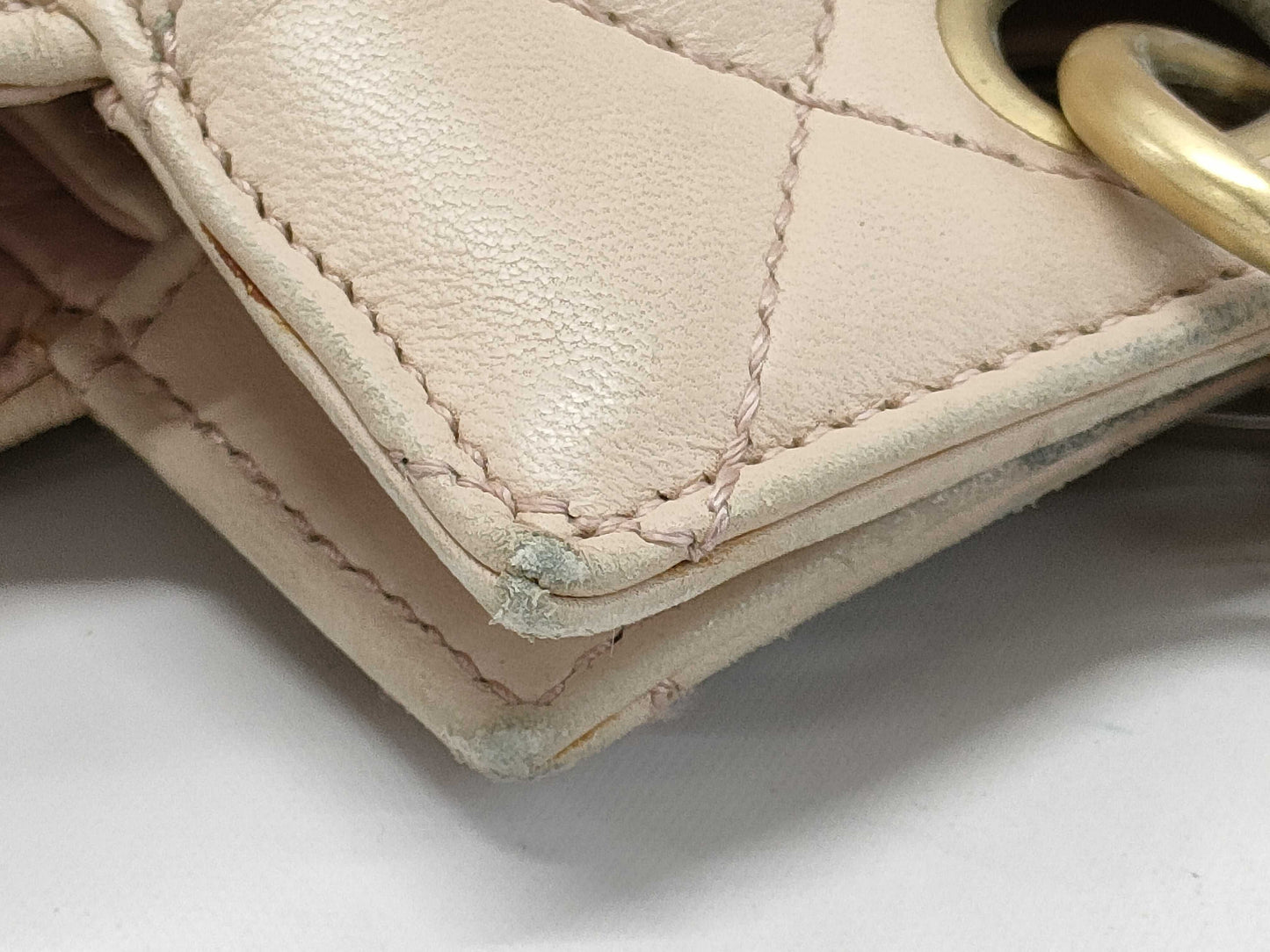 CHANEL Calfskin Chain Handbag, Pink, 6582485