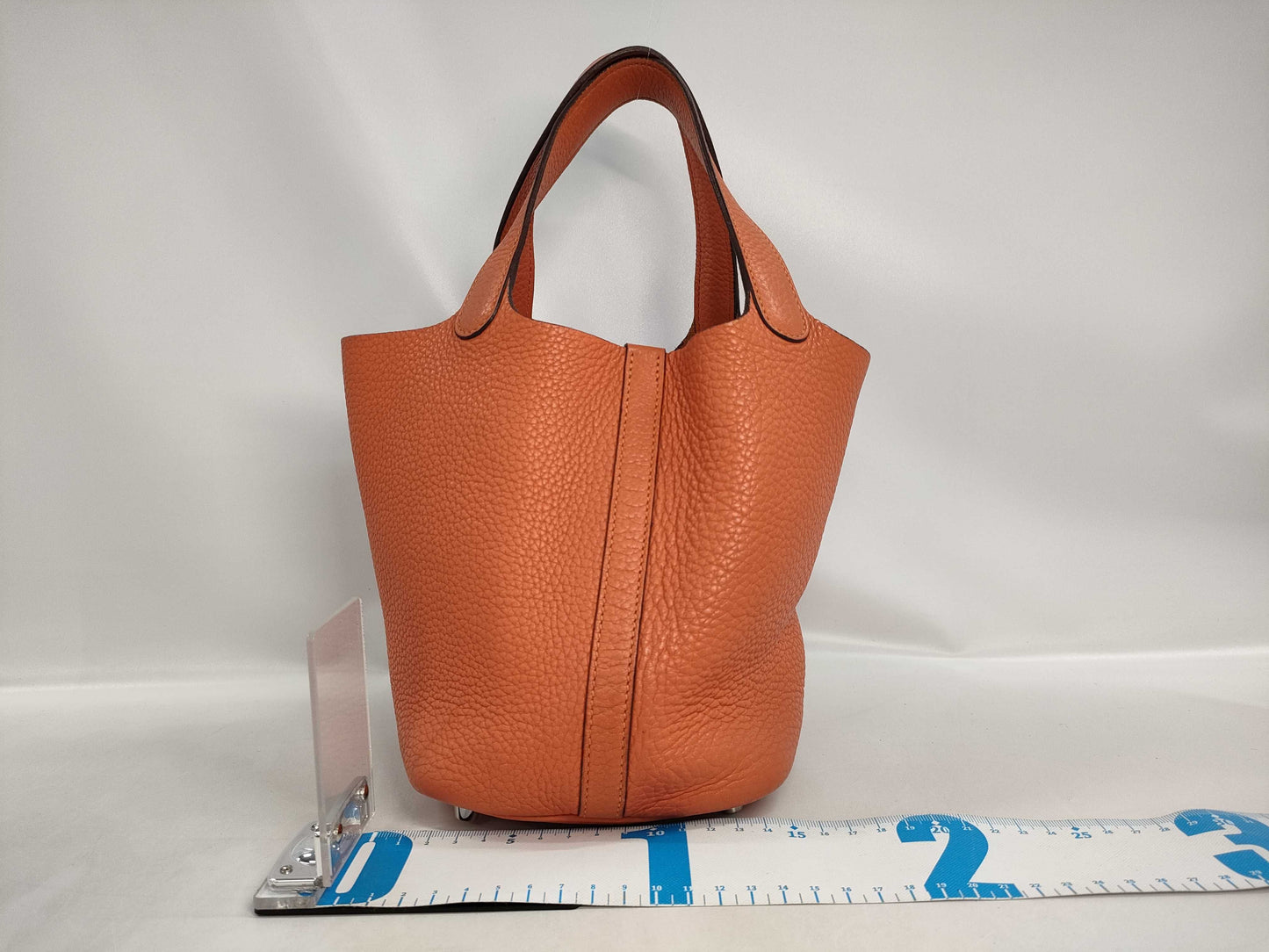 HERMES Picotin Lock PM Taurillon Orange Poppy T-stamped Handbag