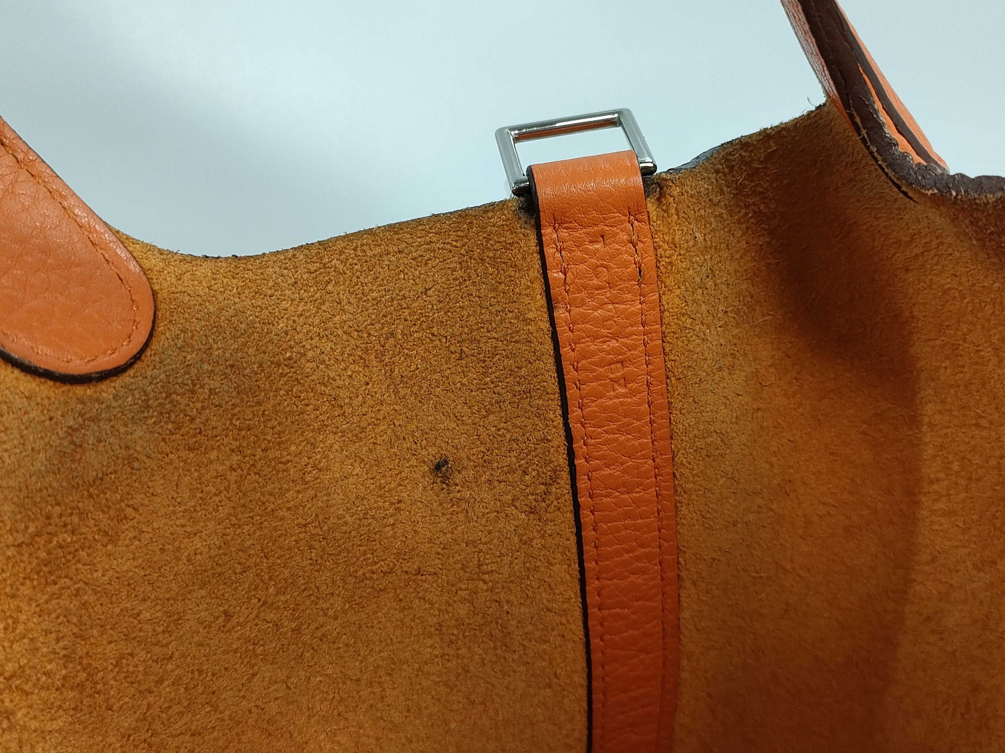 HERMES Picotin Lock PM Taurillon Orange Poppy T-stamped Handbag