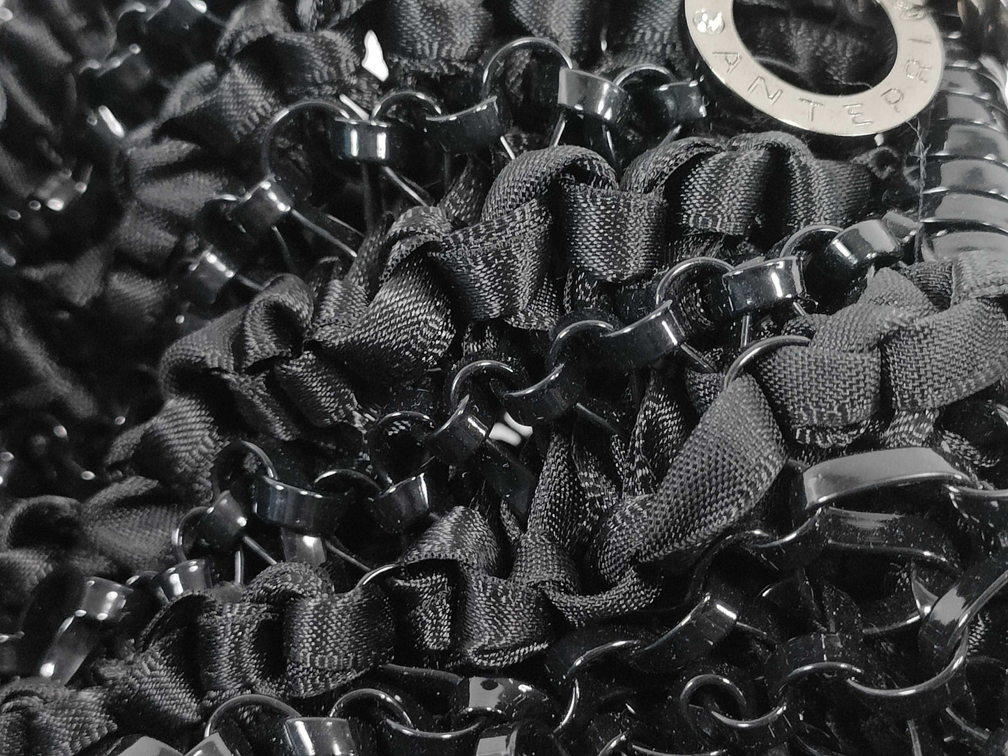 ANTEPRIMA ANTEPRIMA Wire Bag Tote Bag Black with Ribbon Charm Handbag