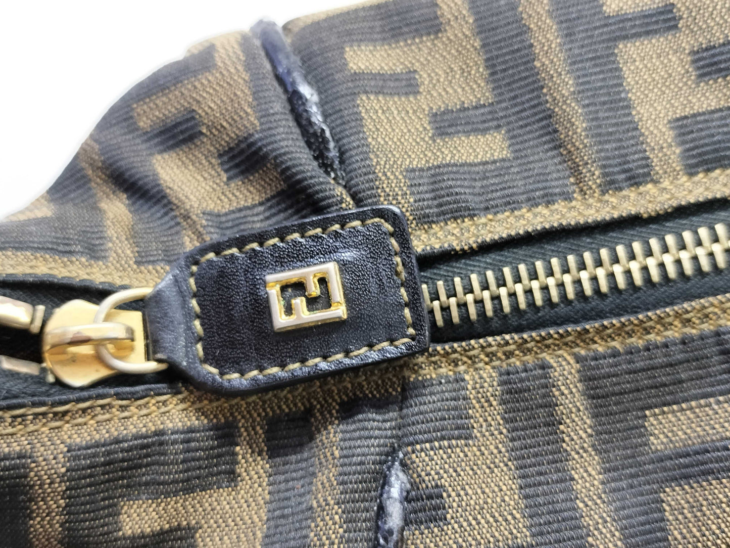 FENDI Zucca pattern handbag/vanity bag