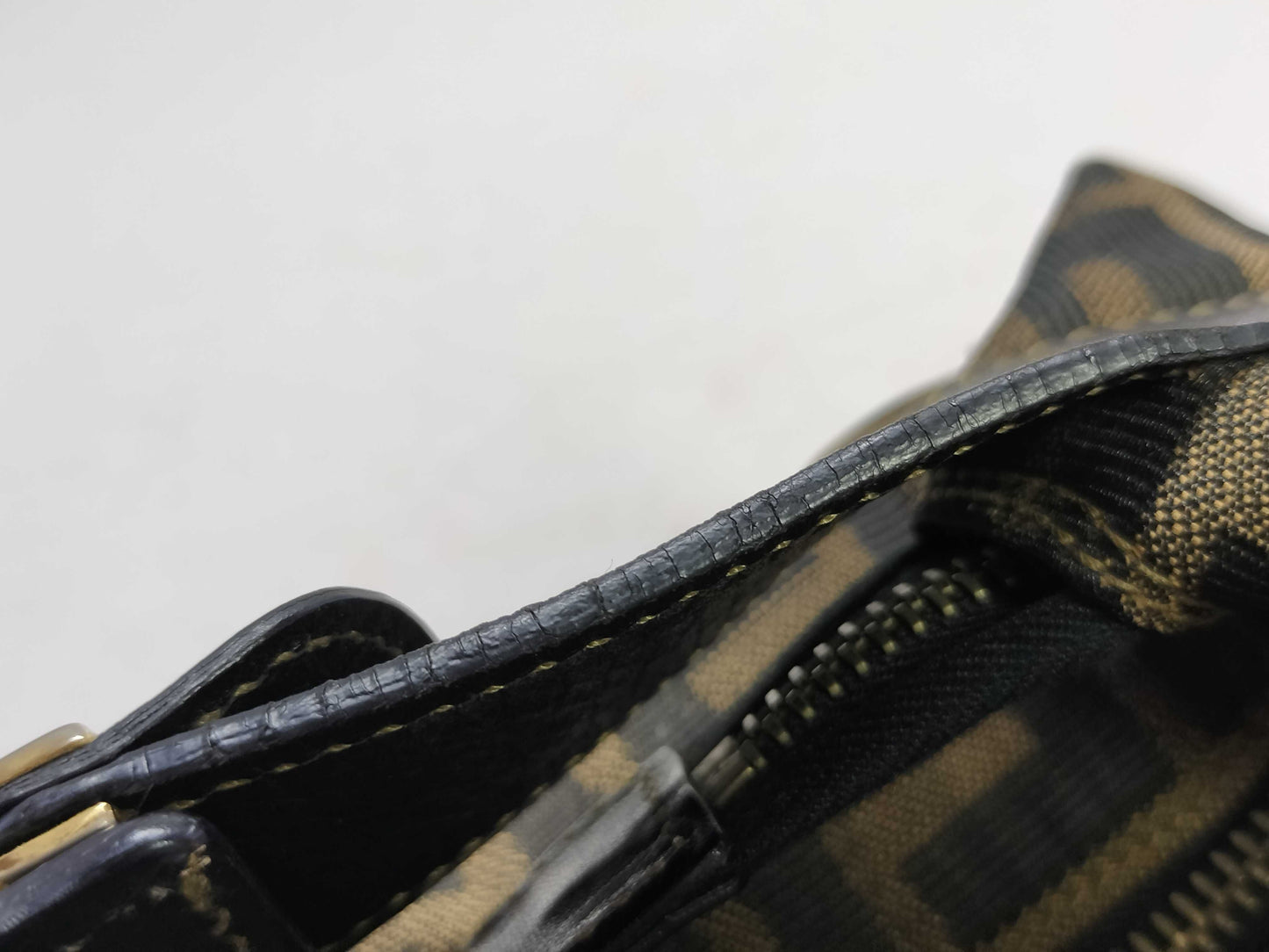 FENDI Zucca pattern handbag/vanity bag