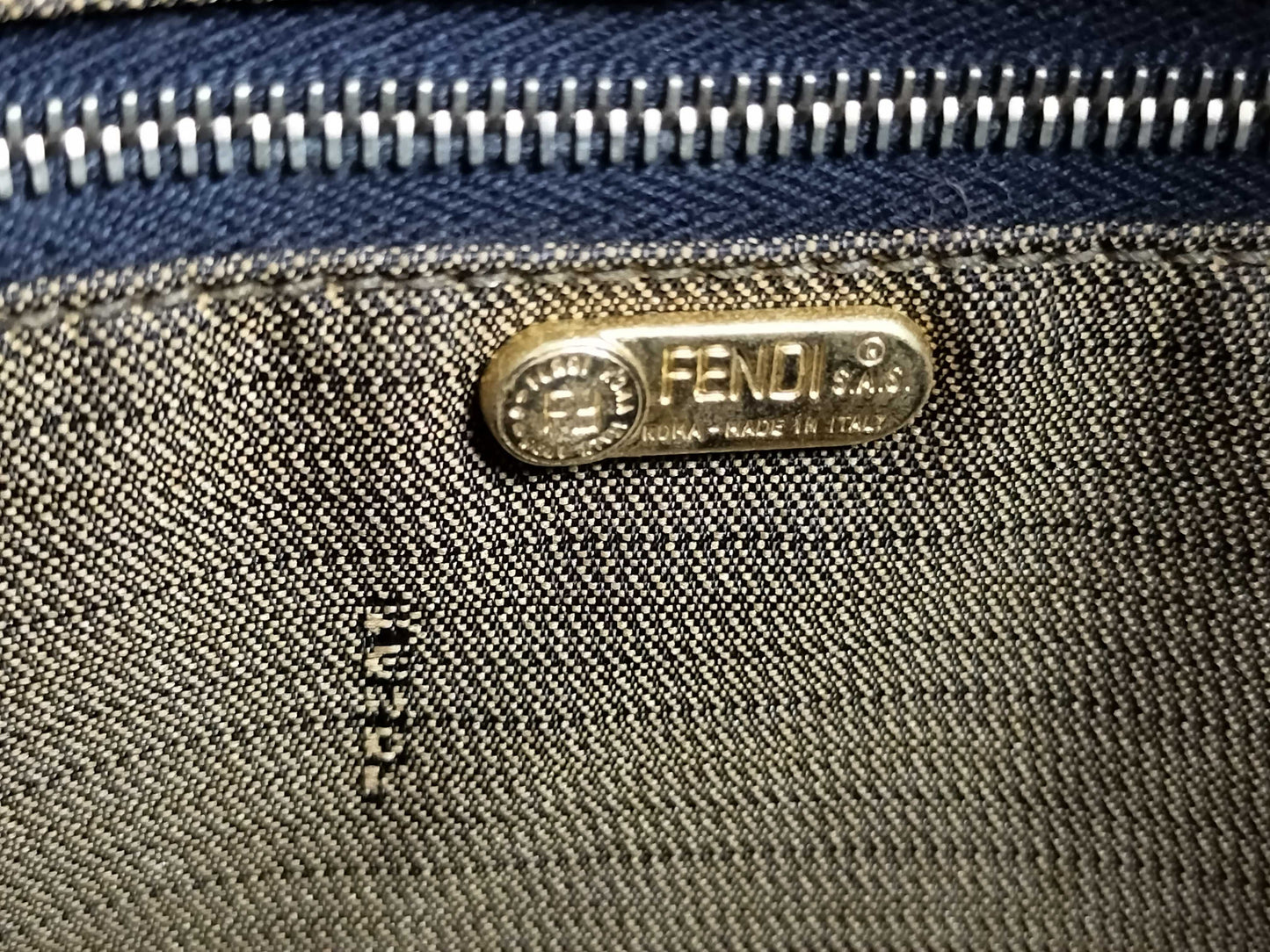 FENDI Zucca pattern handbag/vanity bag