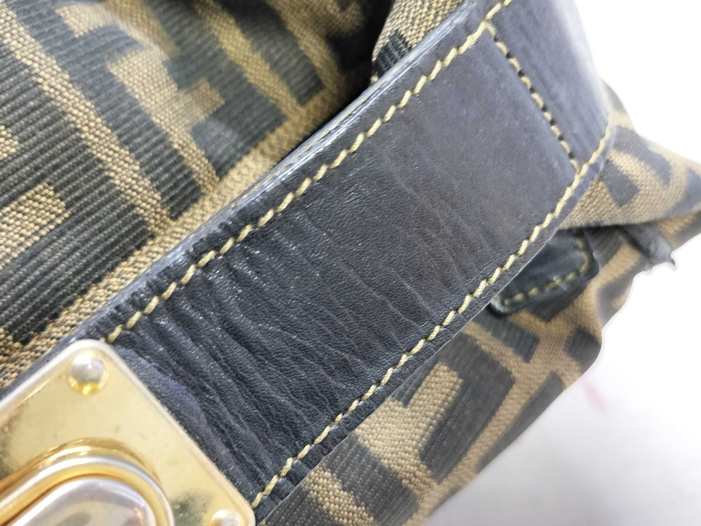 FENDI Zucca pattern handbag/vanity bag