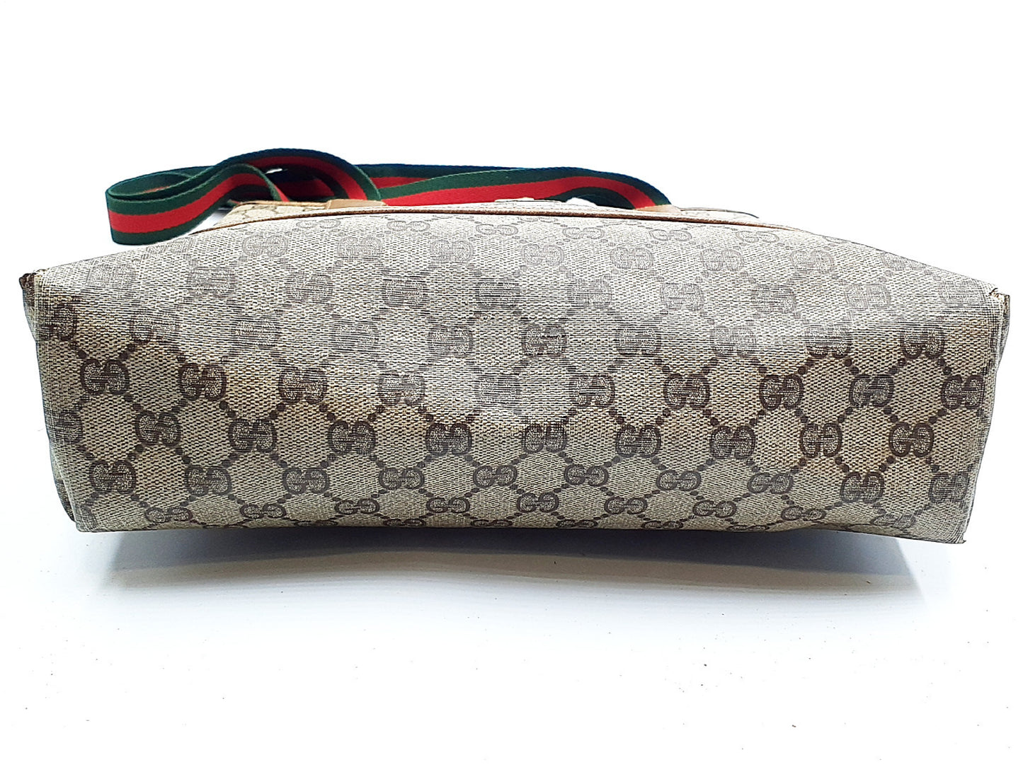 GUCCI 3-Piece Set GG Supreme Sherry Line Leather Tote Bag