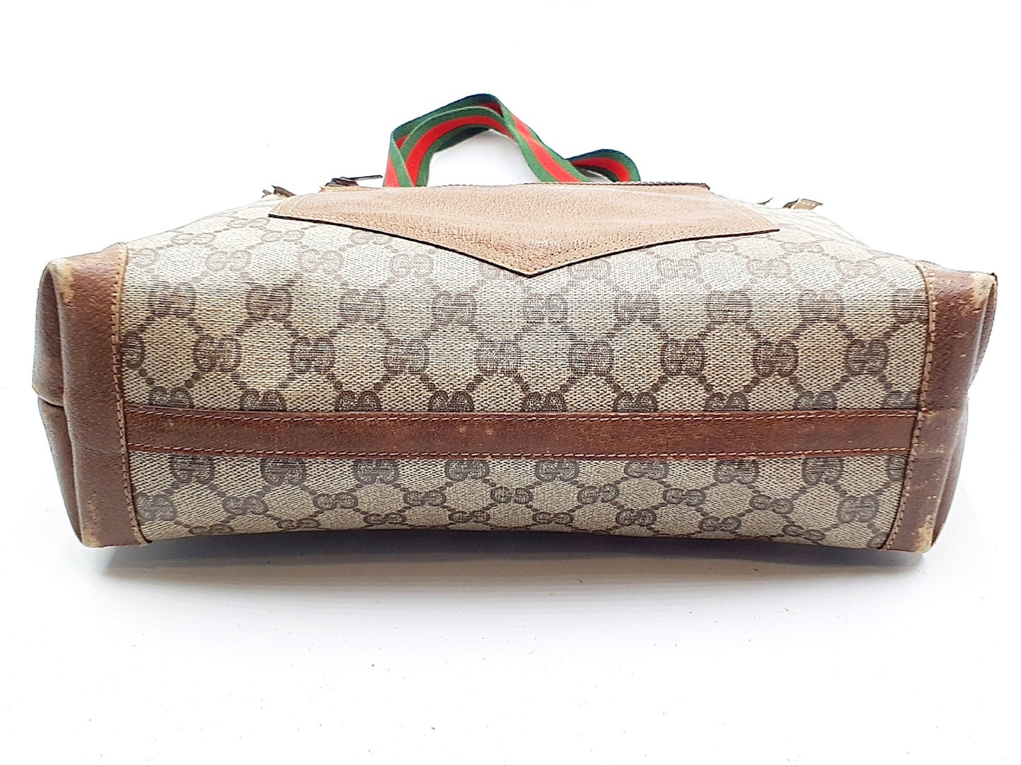 GUCCI 3-Piece Set GG Supreme Sherry Line Leather Tote Bag