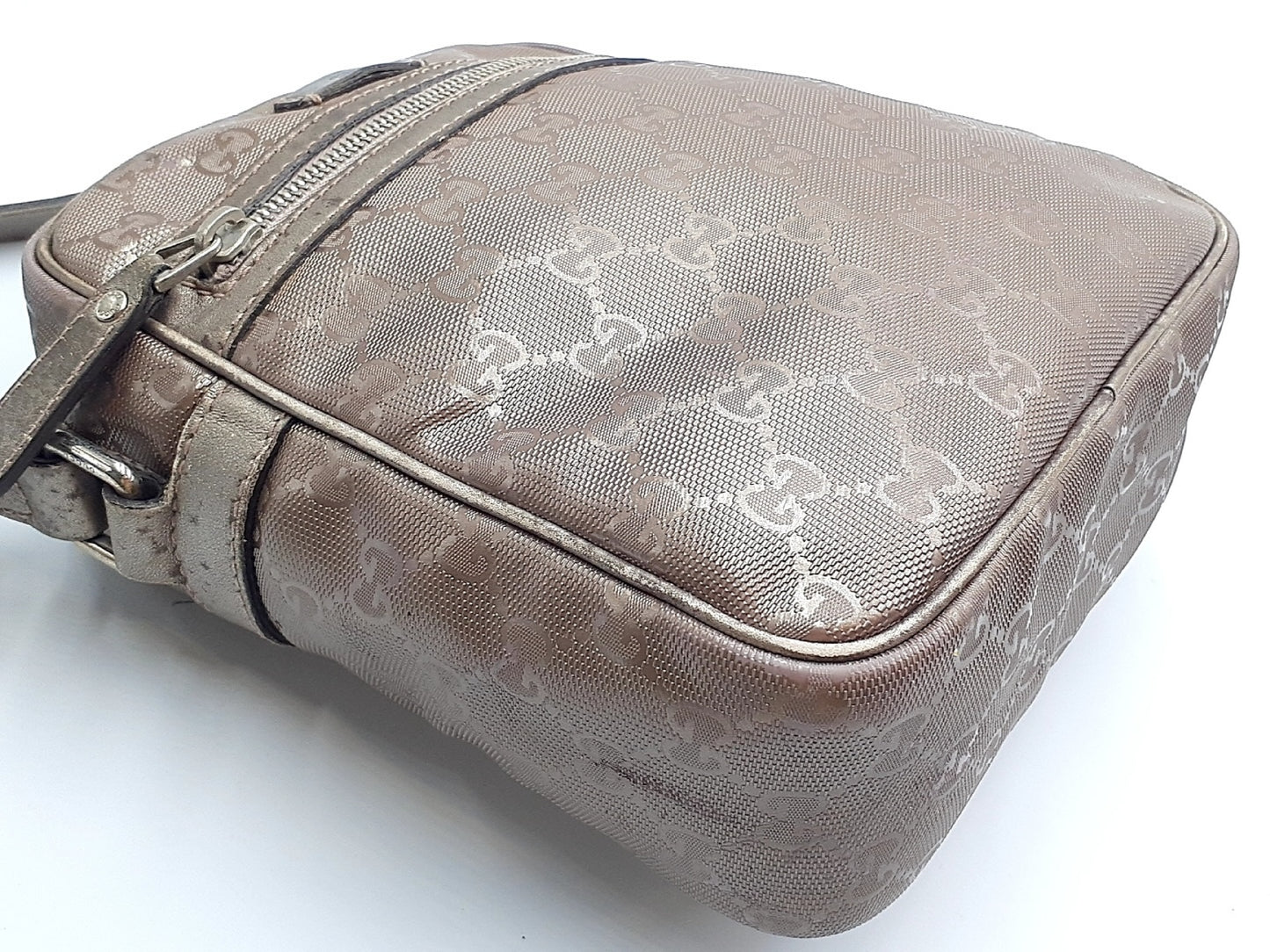 GUCCI 3-piece set: GG Supreme, GG Imprime, GG canvas, and leather shoulder bag