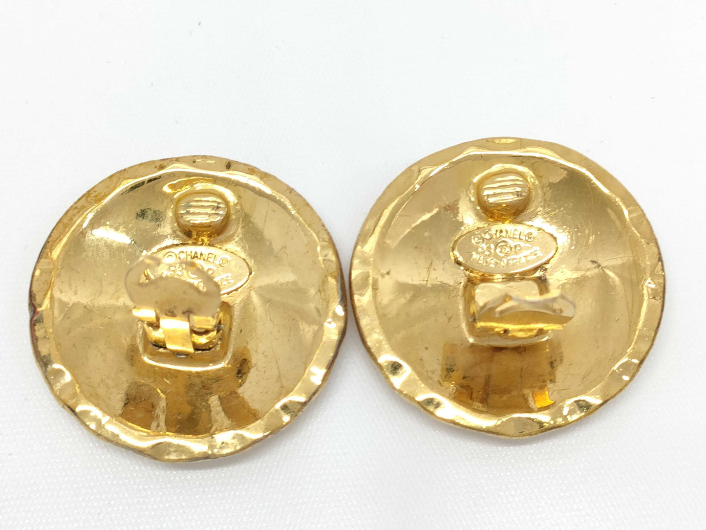 CHANEL Coco Mark Matelasse 93P Earrings