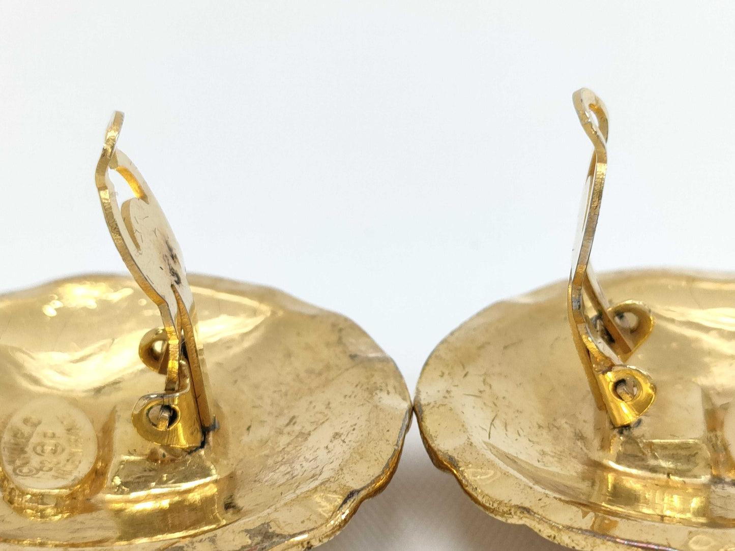 CHANEL Coco Mark Matelasse 93P Earrings