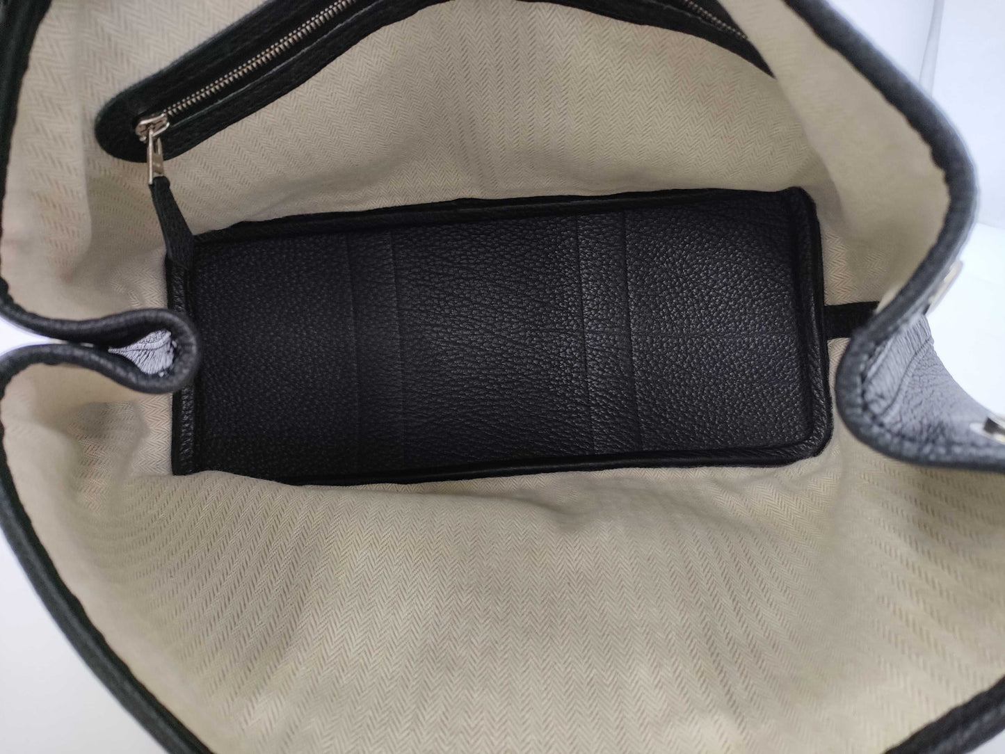 HERMES Garden Party TPM Negonda Black SS Tote Bag with R Stamp