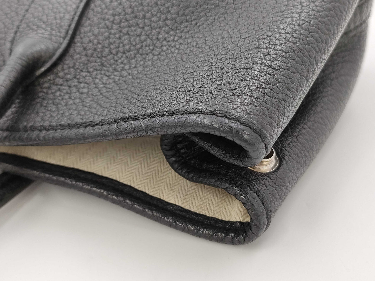 HERMES Garden Party TPM Negonda Black SS Tote Bag with R Stamp