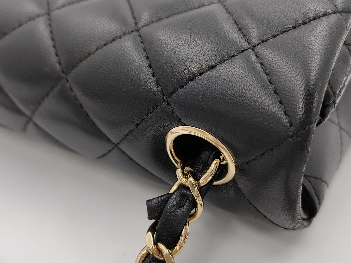 CHANEL Mini Lamb Black GP Shoulder Bag