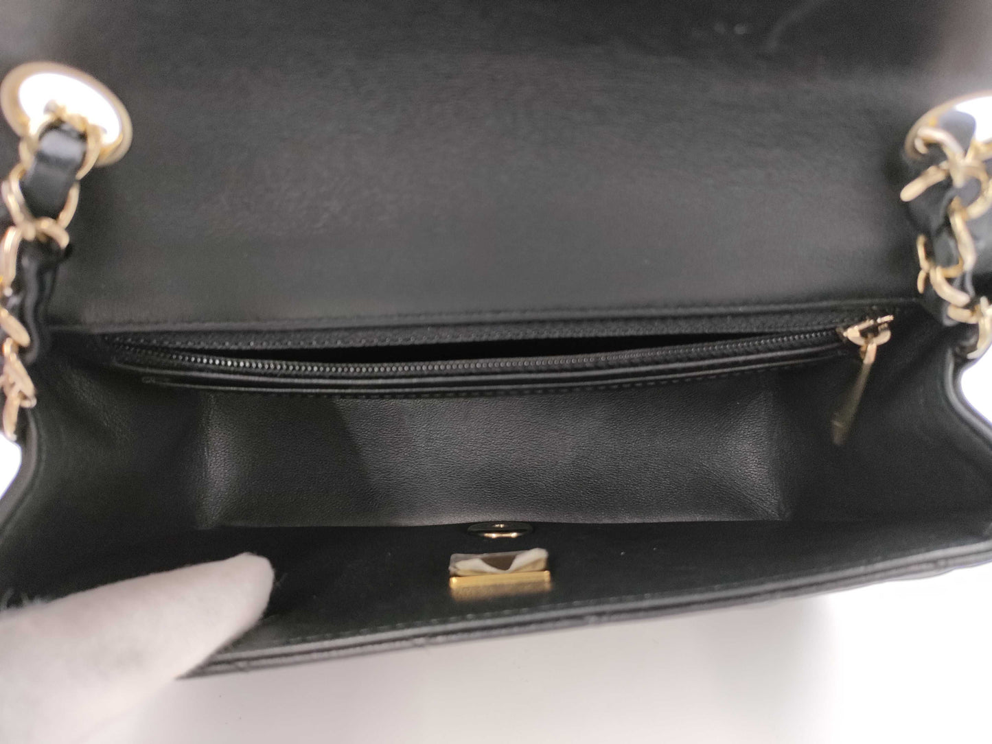 CHANEL Mini Lamb Black GP Shoulder Bag