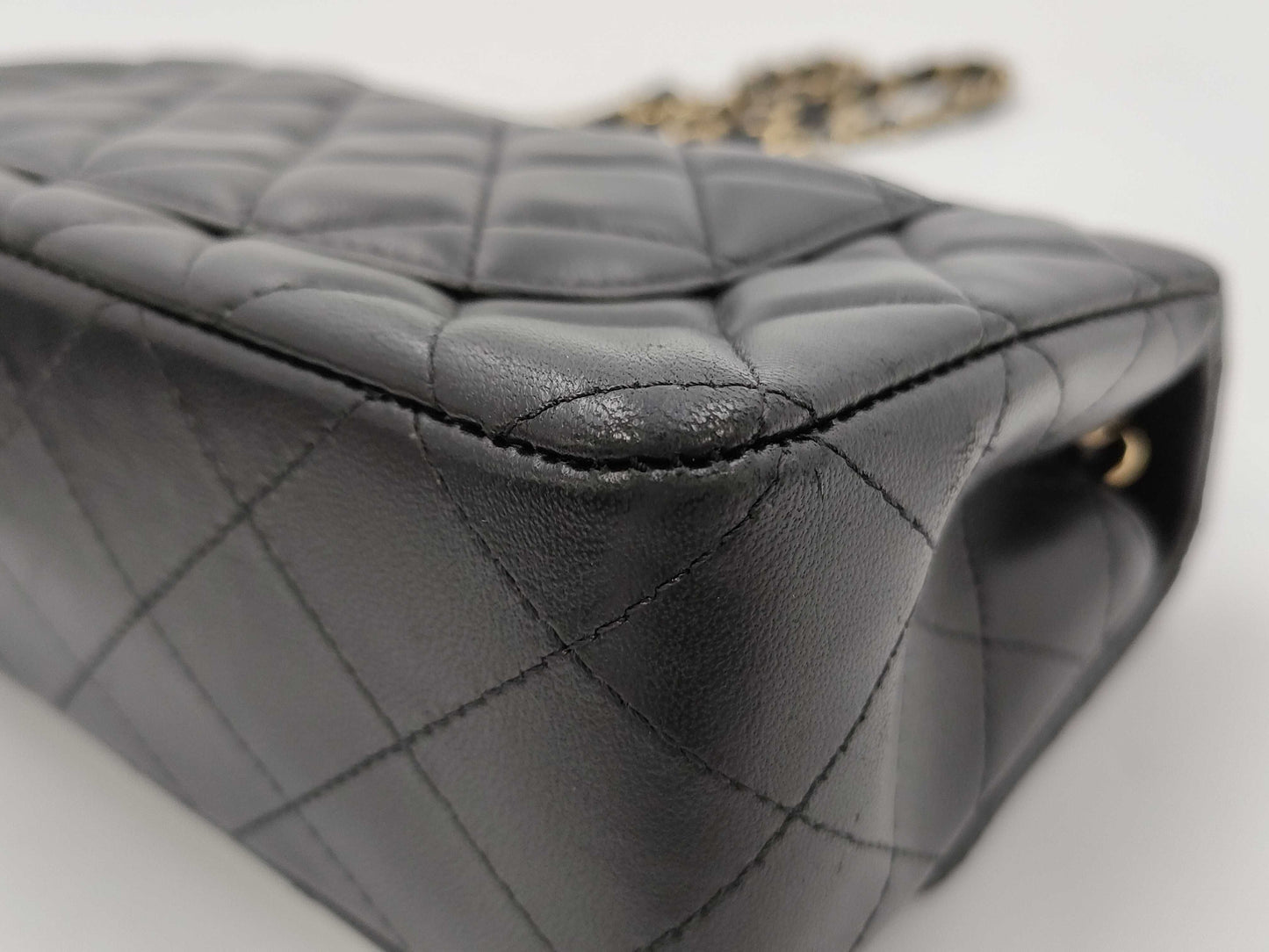 CHANEL Mini Lamb Black GP Shoulder Bag