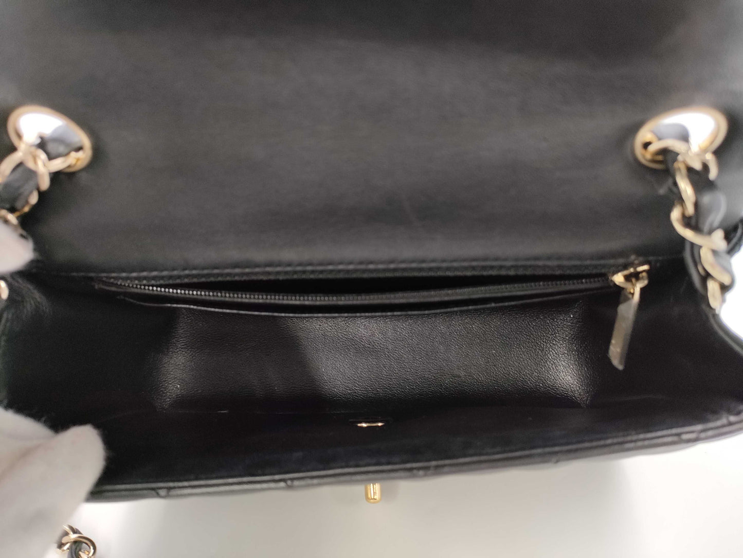 CHANEL Mini Ram Black GP Shoulder Bag